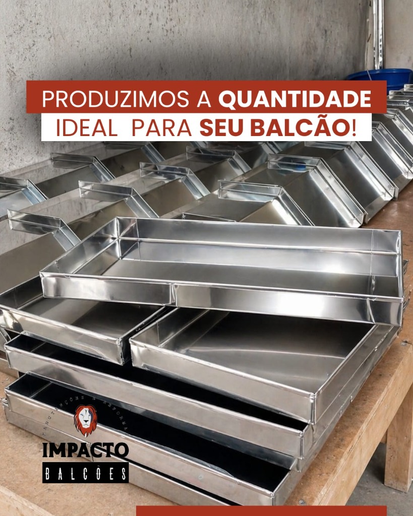 Fundo falso perfurado para bandejas e balcões de açougue